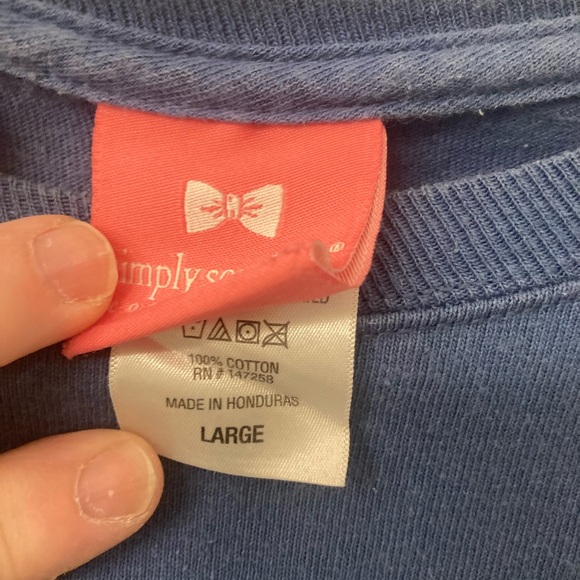 Simply Southern Blue Outdoor Dog Tee - Picture 2 of 3